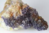 Purple Edge Fluorite Crystal Cluster - China #182815-1